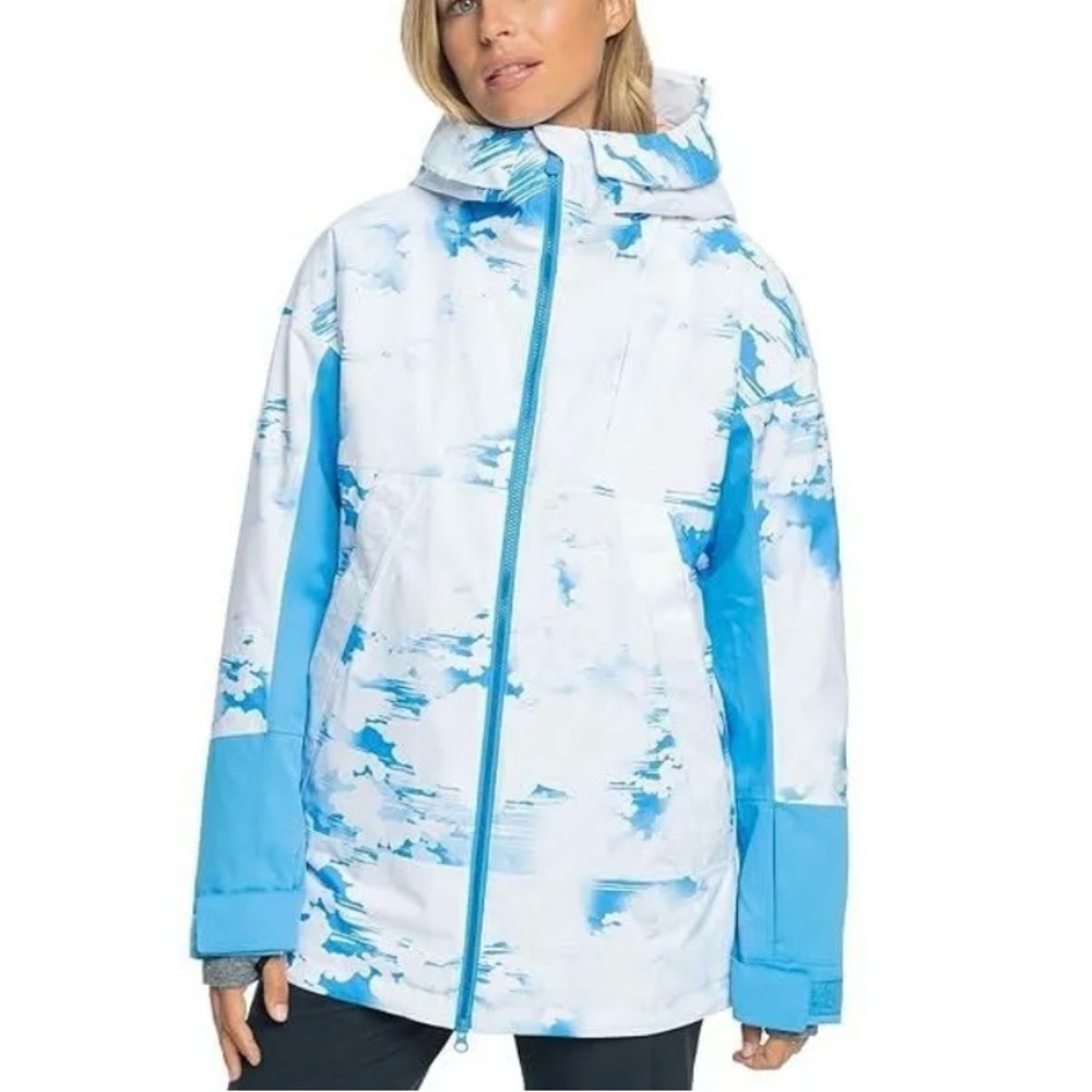 NWT Roxy Chloe Kim Azure Blue Ski Jacket